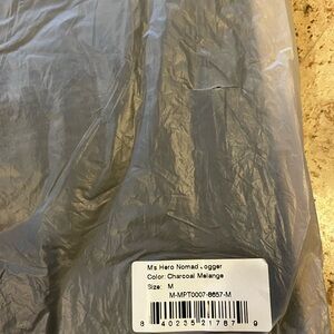 Ibex Men’s Charcoal Melange HERO Nomad Joggers, M, NEW - UNOPENED